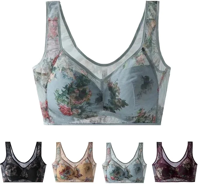 ElleBloom - Ice Silk Lace Cooling Comfort Bra