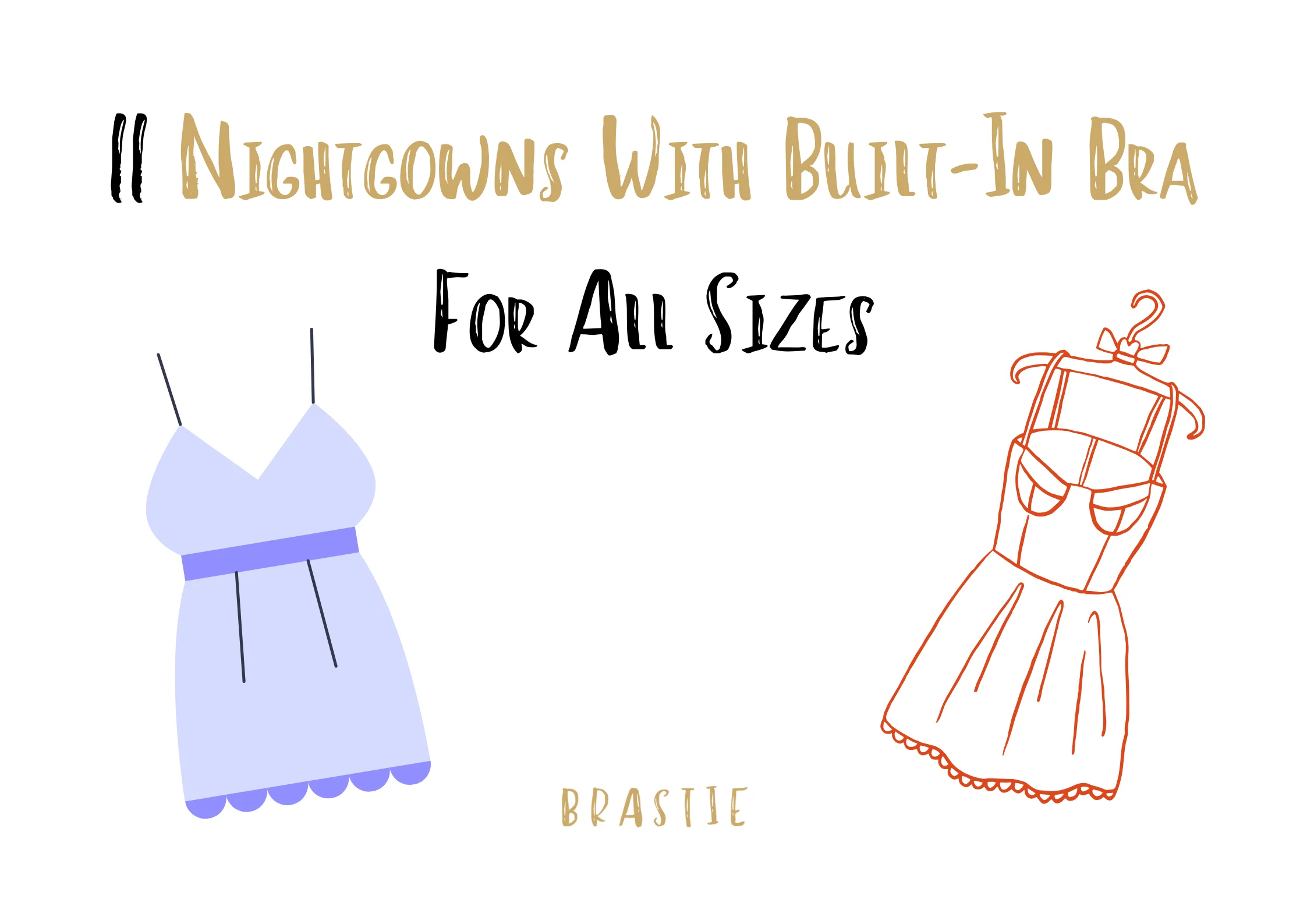 Nightgown With Built-In Bra