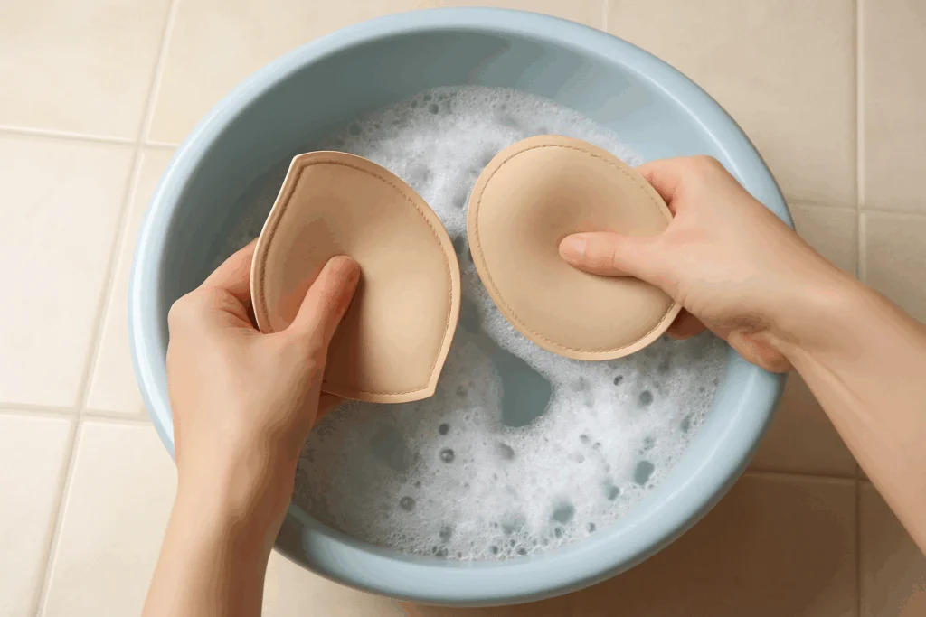 Hand Washing bra pads