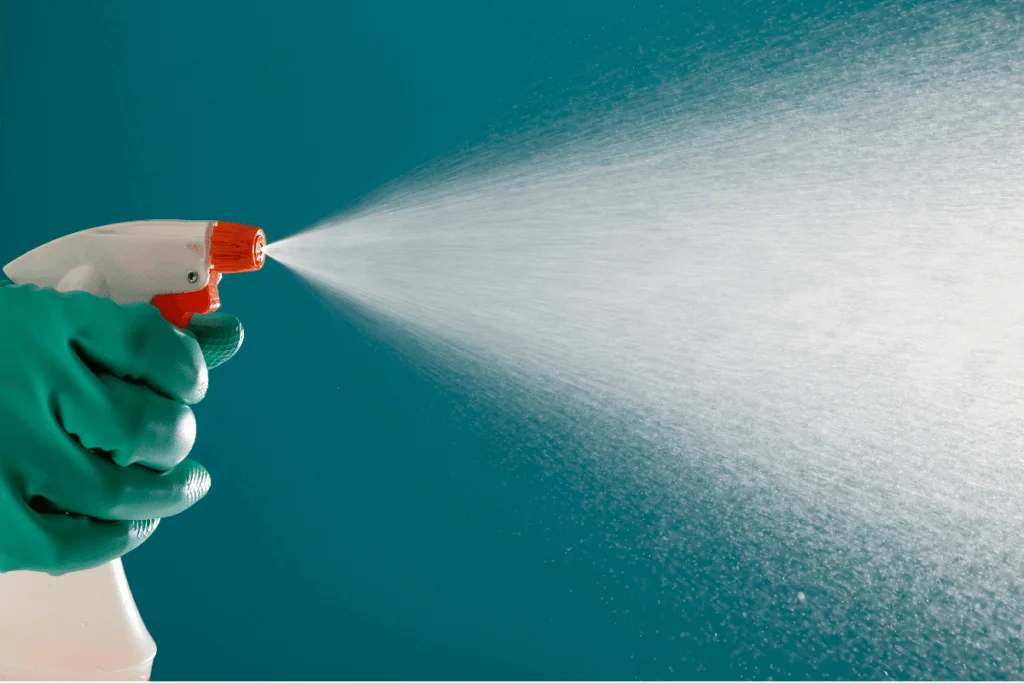 Vodka Spray to clean bra