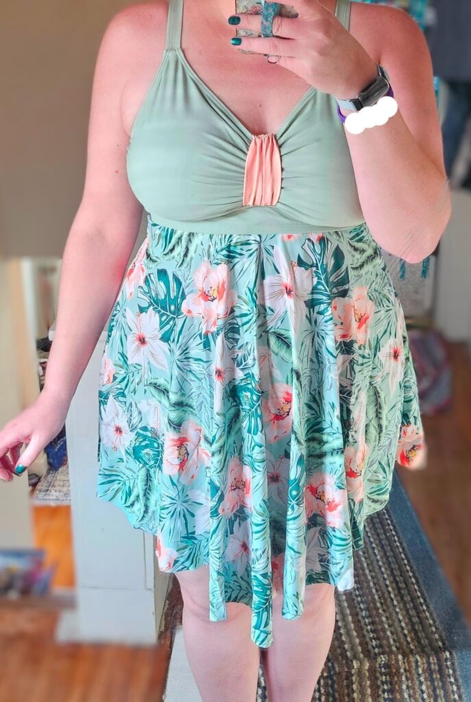 Swim Dress With Built-In Bra Plus Size